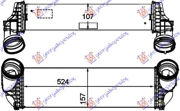 Hladnjak interkulera 3.5i-3.0 td (158X524X105)