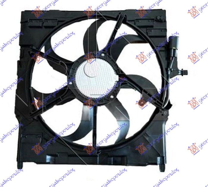 Ventilator hladnjaka komplet 3.0-4.8 benzin (520 MM) (600 W) (3 PIN)