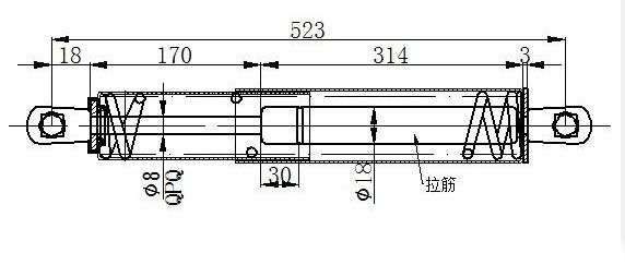 Amortizer gepeka (523L-710N)