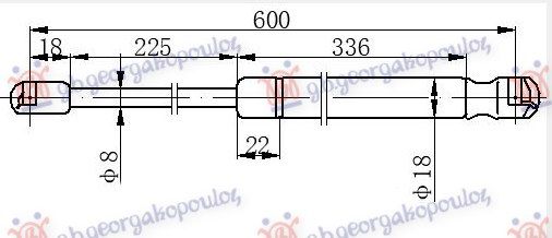 Amortizer gepeka (600L-670N)