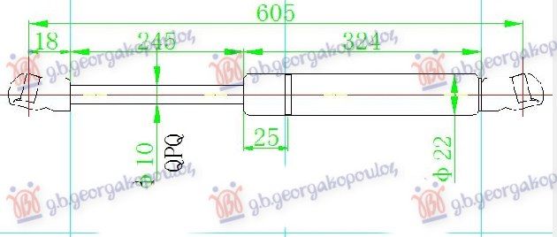 Amortizer gepeka (605L-670N)