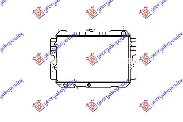 Hladnjak motora 1.6-2.2 benzin (37.5X56.8X1.6)