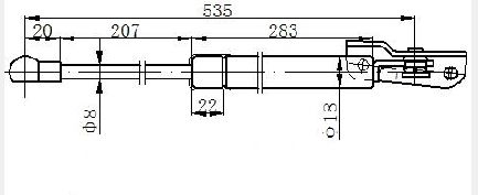 Amortizer  (PRTJAŽNIK) (535L-375N)