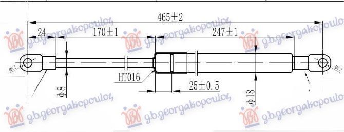 Amortizer gepeka (465L-113N)