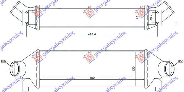 Hladnjak interkulera 2.4 td (40X127X76)
