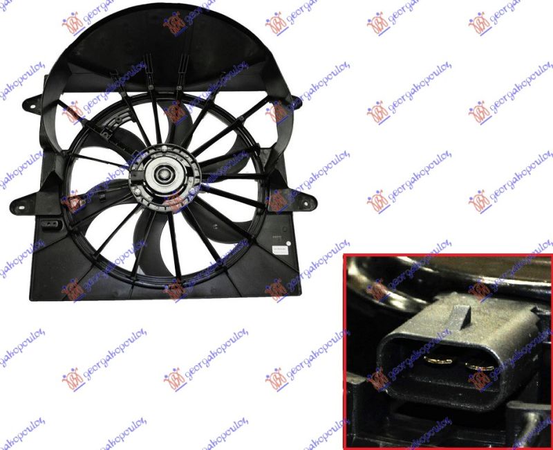 Ventilator hladnjaka komplet (2 PINA) 3.7 benzin
