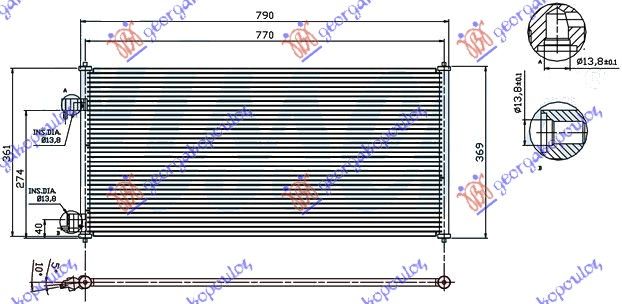 Hladnjak klime 1,8i 16v-1,8 tdci (74,7×36)