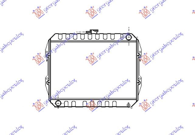 Hladnjak motora 2.4 d (45X52)