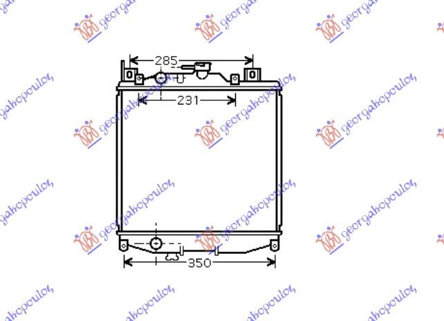 Hladnjak motora 1.0i 16v (35X36) (KOYO)
