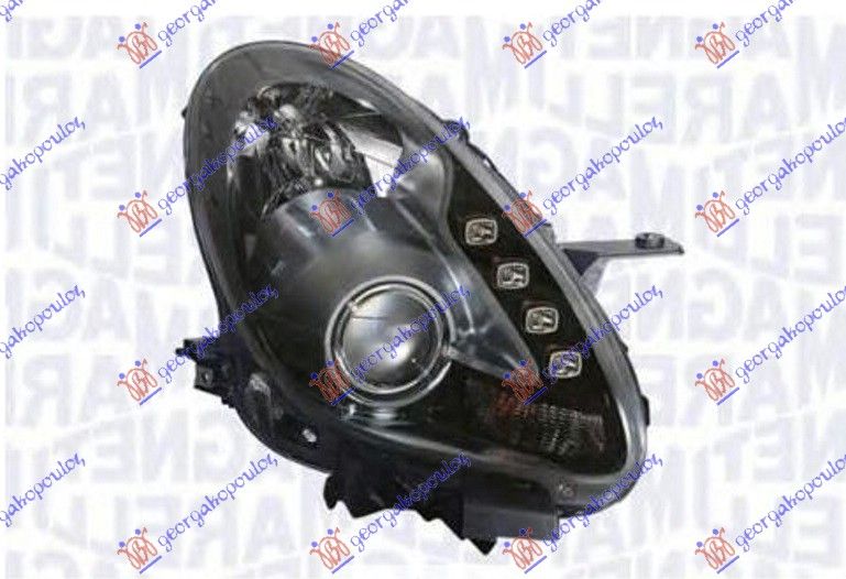Far bi-xenon afs s LED drl titanium mar