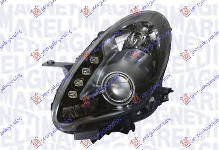 Far bixenon afs (ŽMIGAVAC)(LED DNEVNO SVJETLO) titanium marelli
