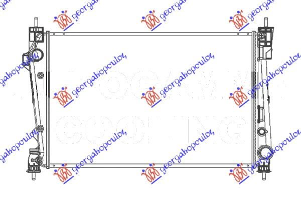 Hladnjak motora 1.6 jtdm (62X44X27) (MAHLE BEHR)