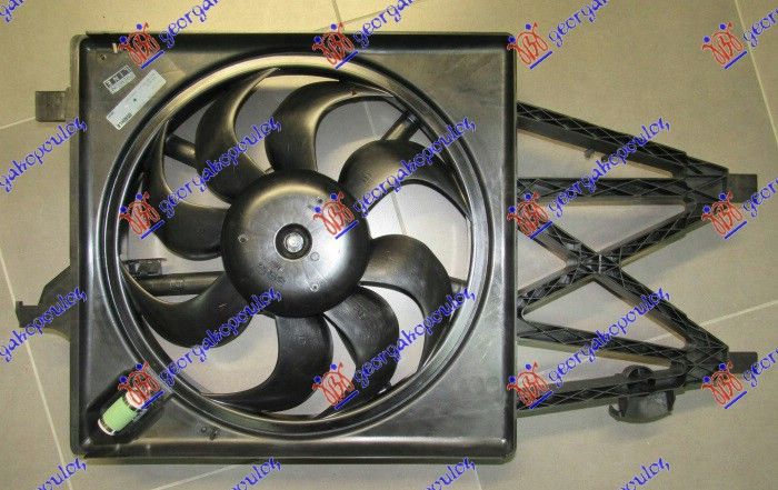 Ventilator hladnjaka komplet 1.4 benzin (370 MM) (400 W) (MAHLE BEHR PREMIUM LINE)