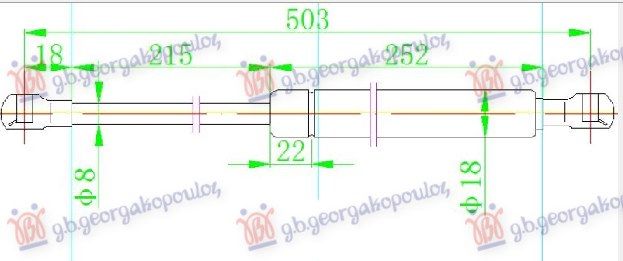 Amortizer gepeka (500L-440N)
