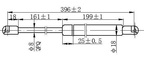 Amortizer gepeka (393L-170N)