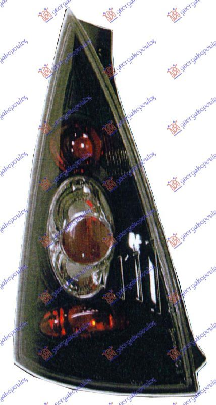 Štop lampa lexus crni set