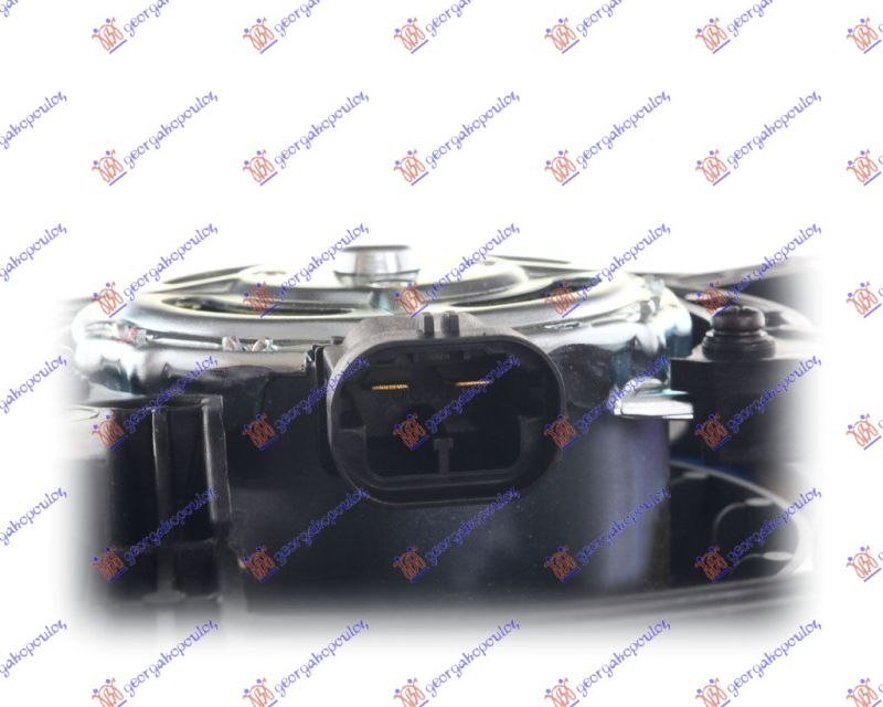 Ventilator hladnjaka komplet 1.2 turbo benzin - 1.6 turbo d dizel (1 PRIKLJUČAK) (38 CM)