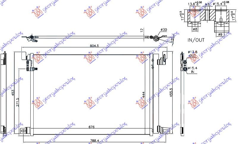 Hladnjak klime benzin/dizel za sve modele (676×444×12)