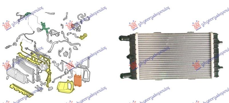 Hladnjak motora dodatni (3.0 BENZIN) (250X150X60)