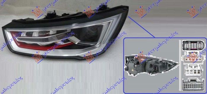Far bi-xenon (ŽMIGAVAC)(LED DNEVNO SVJETLO) (S1 CRVENI RIM) (HELLA)