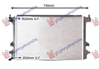 Hladnjak motora dodatni (1.0 TSI BENZIN) (1.5 TSI BENZIN) (MANUAL/AUTO) (623X411)