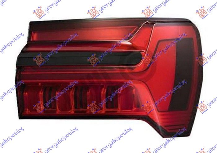 Štop lampa vanjska LED dinamička (ANIMACIJA) (S CRNIM OKVIROM) (ULO)