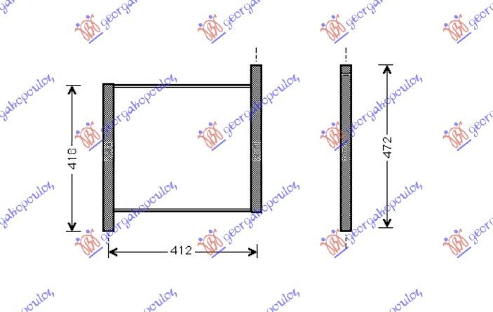 Hladnjak motora za sve modele (38X35)