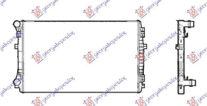 Hladnjak motora 2.0 tdi dizel (650X400) (KOYO)