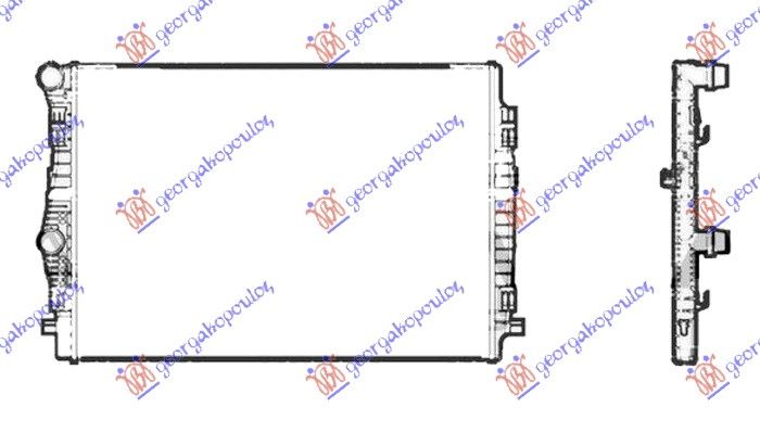 Hladnjak motora 2.0 tdi dizel (650X445) (KOYO)