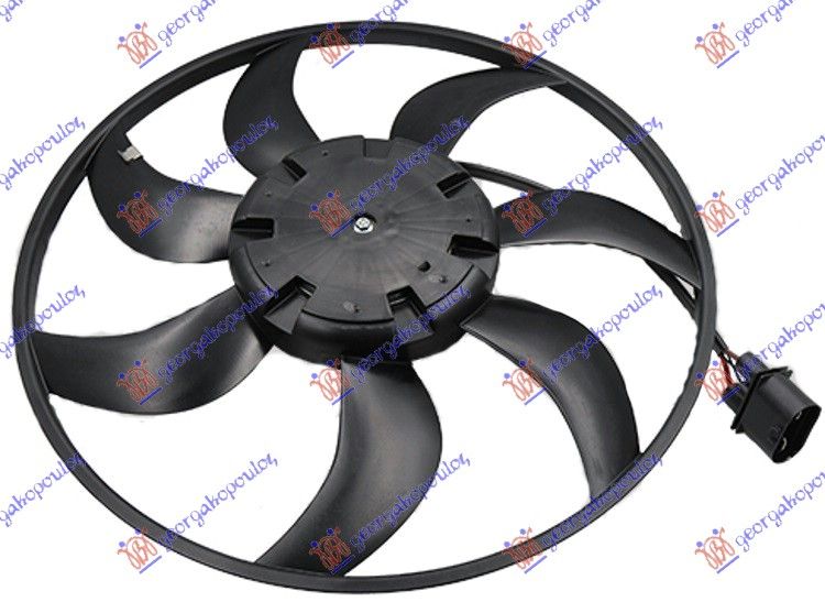 Ventilator hladnjaka (MOTOR + VENTILATOR) (445 MM) (310 W) (4 PINA)