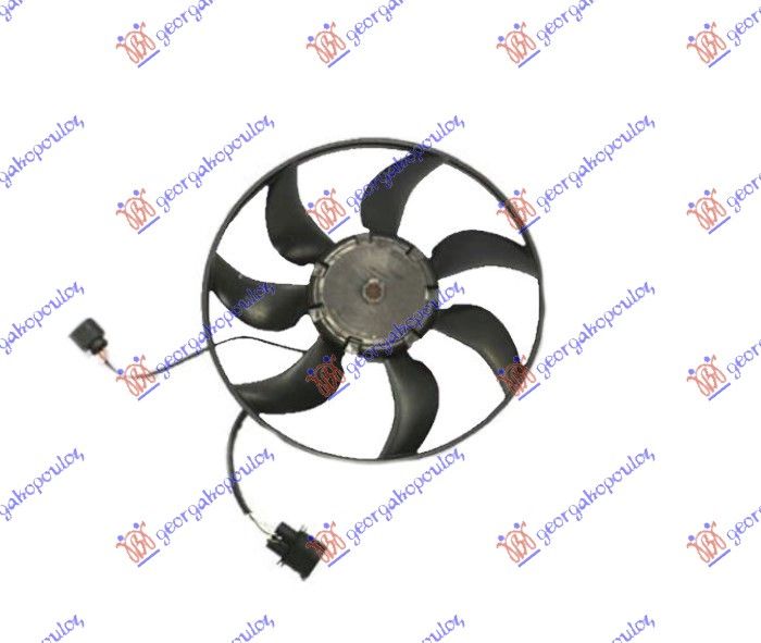 Ventilator hladnjaka (MOTOR + KUĆIŠTE) (370 MM) (300 W)