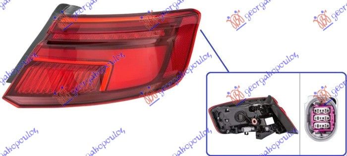 Štop lampa vanjska LED dinamička sportback (HELLA)