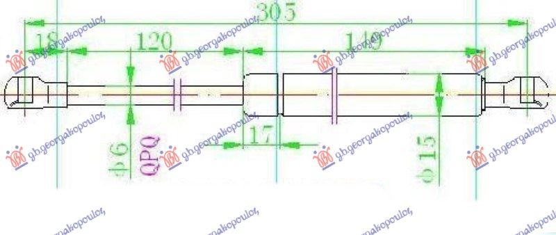 Amortizer gepeka (305L-130N)
