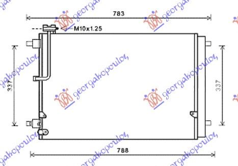 Hladnjak klime 3.0-4.0 tfsi benzin (67,5×44×1,6)