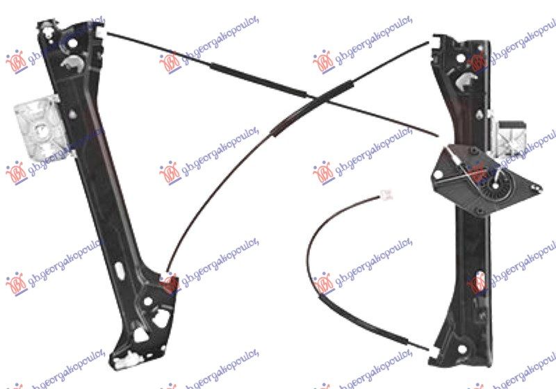 Podizač prozora prednji električni  (BEZ MOTORA)