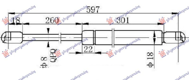 Amortizer haube (595L-450N)