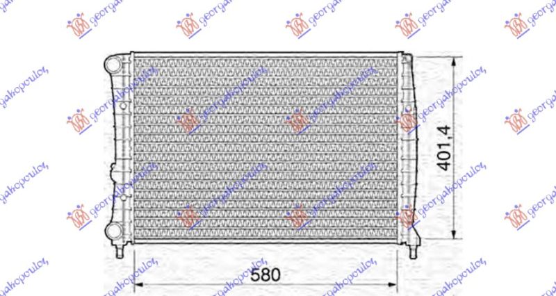 Hladnjak motora 1.8-2.0 16v-2.0 jts (58X40) benzin