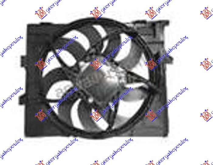 Ventilator hladnjaka komplet 2.0-3.0 dizel (490 MM) (600 W) (3 PIN)