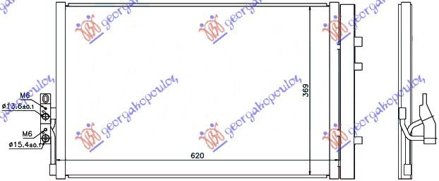Hladnjak klime – a/c svi modeli benzin – dizel (565×380×16)