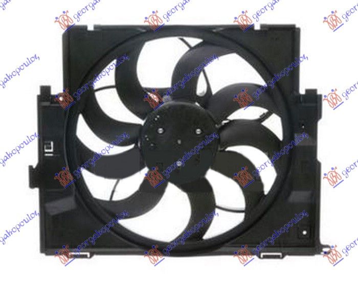 Ventilator hladnjaka komplet jednini benzin - dizel (485 MM) (3 PINA) (400 W)