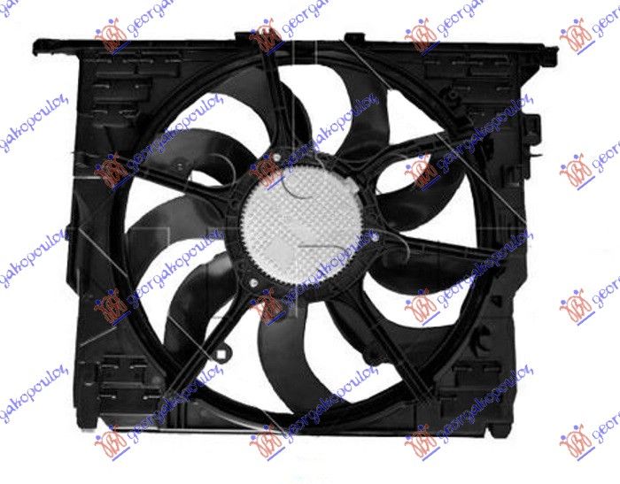 Ventilator hladnjaka komplet 3.0 benzin (485 MM) (600 W) (3 PIN)