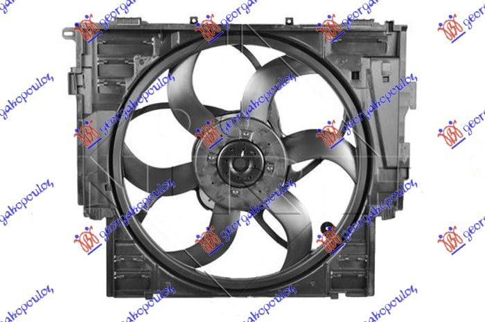 Ventilator hladnjaka komplet 2.0 benzin (485 MM) (600 W) (3 PIN)