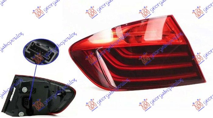 Štop svjetlo vanjska strana sedan (LED) (HELLA)