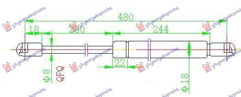 Amortizer gepeka (480L-420N)