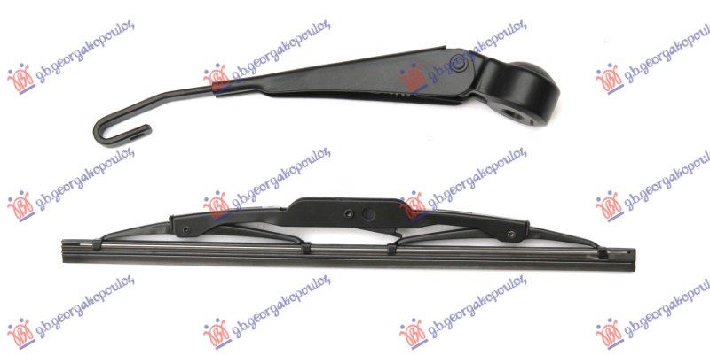 Zadnji brisač komplet metal 250mm
