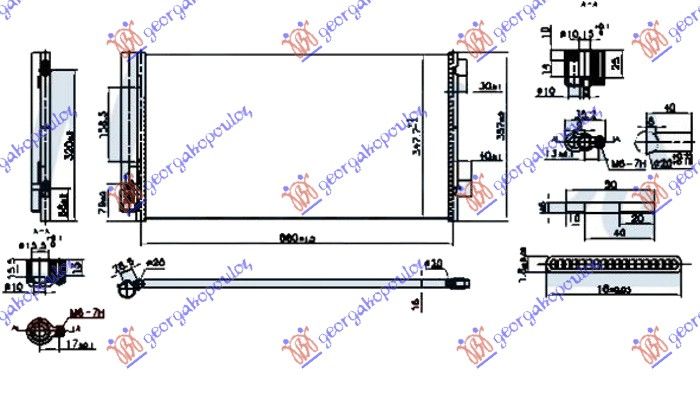 Hladnjak klime 1.4 multiar benzin - 1.6 crd dizel (660×348×16)