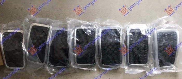 Maska komplet crna s kromiranim okvirom (SET 7 KOM)