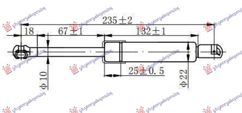Amortizer haube (234L-850N)