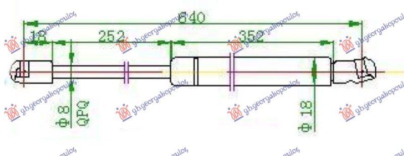 Amortizer gepeka (640L-510N)