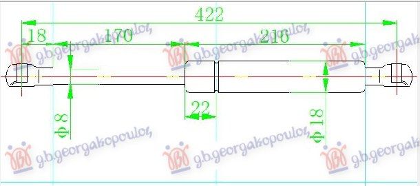 Amortizer gepeka (424L-380N)
